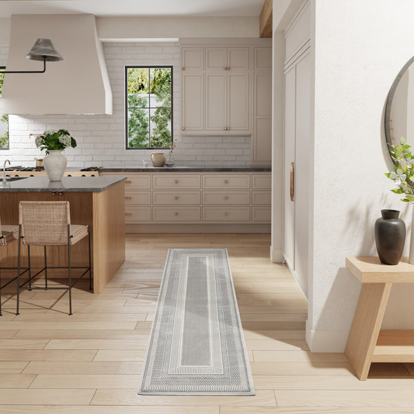 nourison glitz glz07 silver rug