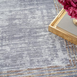nourison daydream ddr03 silver rug