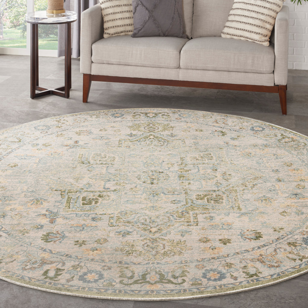nourison astra machine washable asw12 blue green rug