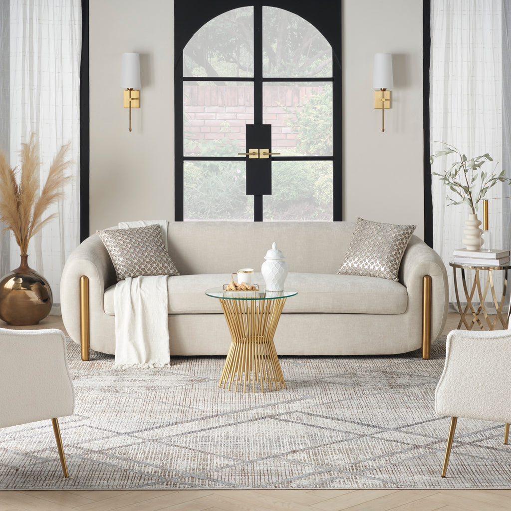nourison iliana ili03 grey mocha rug