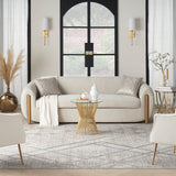nourison iliana ili03 grey mocha rug