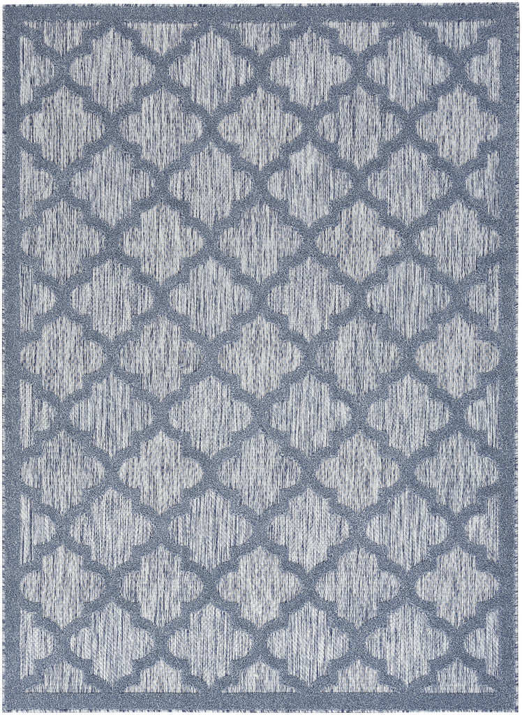 nourison easy care nes01 denim blue rug
