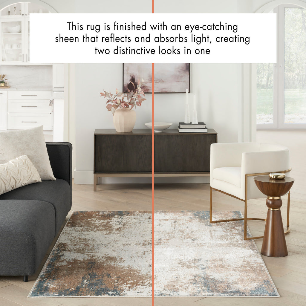 nourison glitz glz06 taupe multi rug