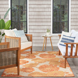nourison garden oasis goa04 coral rug