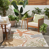 nourison aloha alh24 ivory multicolor rug