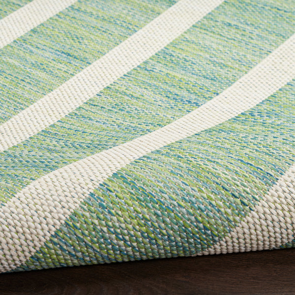 nourison positano pos03 blue green ivory rug
