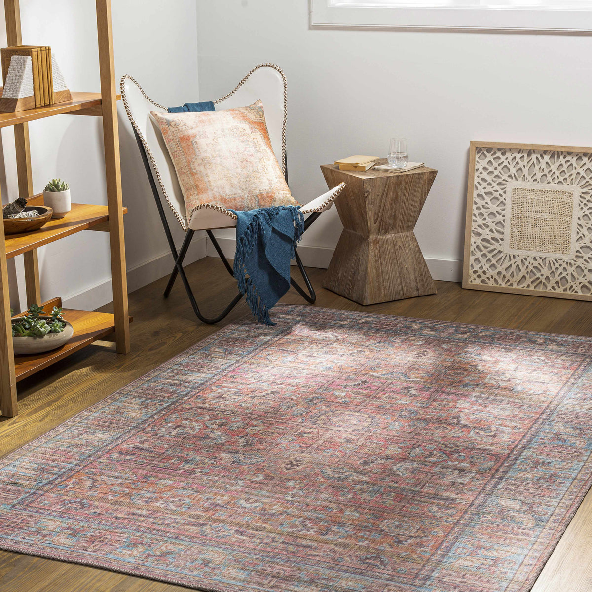 Hauteloom Dormont DORMO Black Machine Made Chenille-Polyester Rug