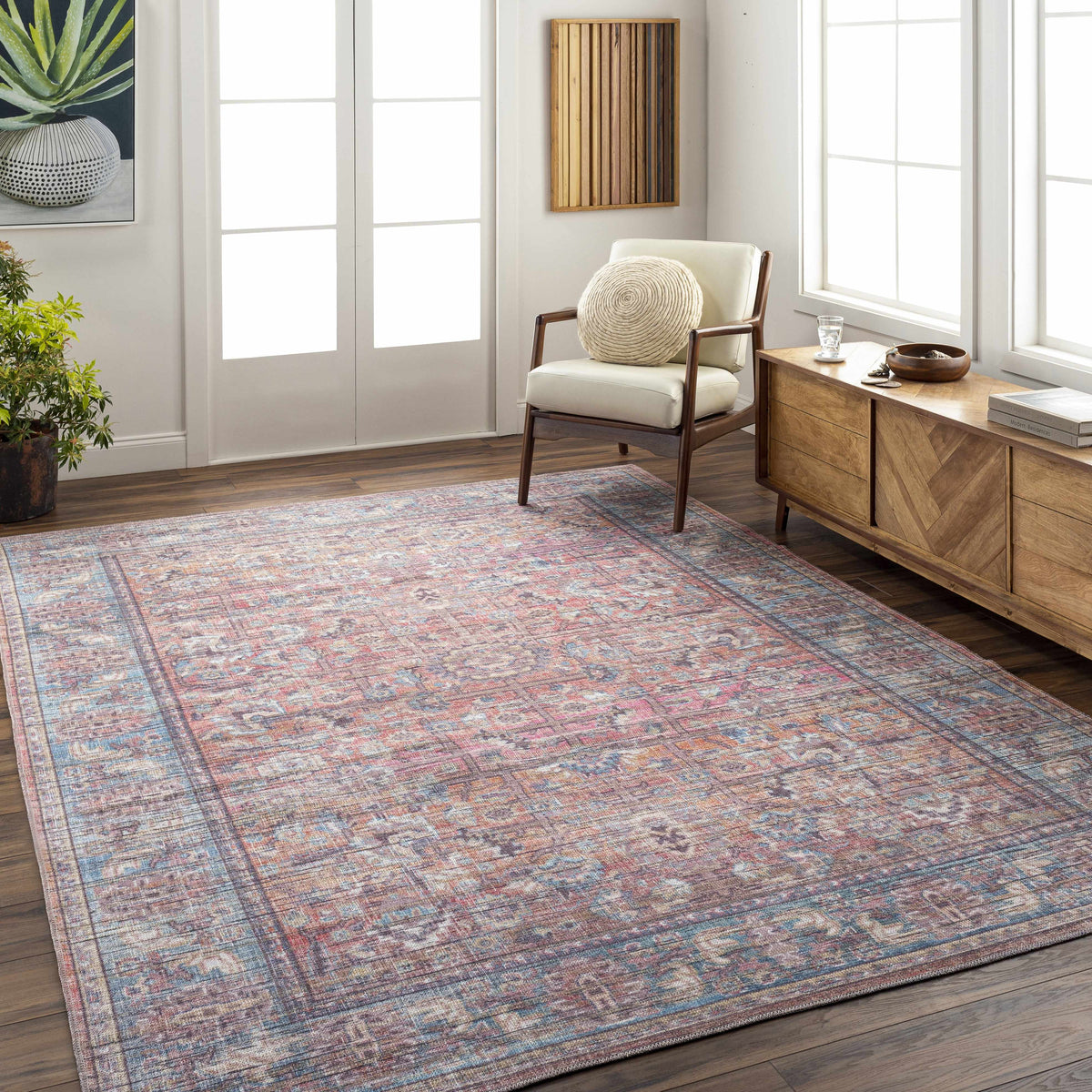 Hauteloom Dormont DORMO Black Machine Made Chenille-Polyester Rug