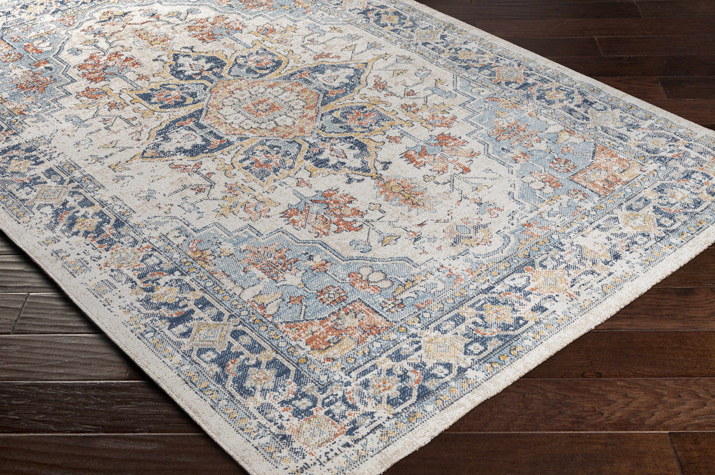 Hauteloom Dorval DORV Denim Machine Made Polyester Rug