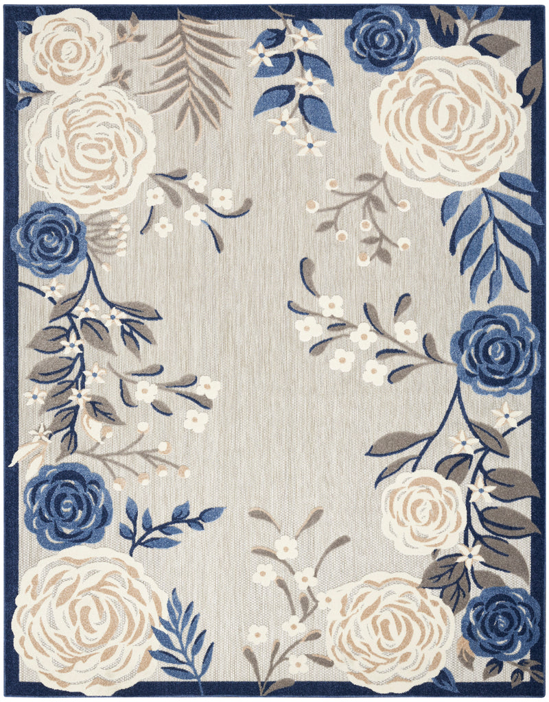 nourison aloha alh32 blue grey rug