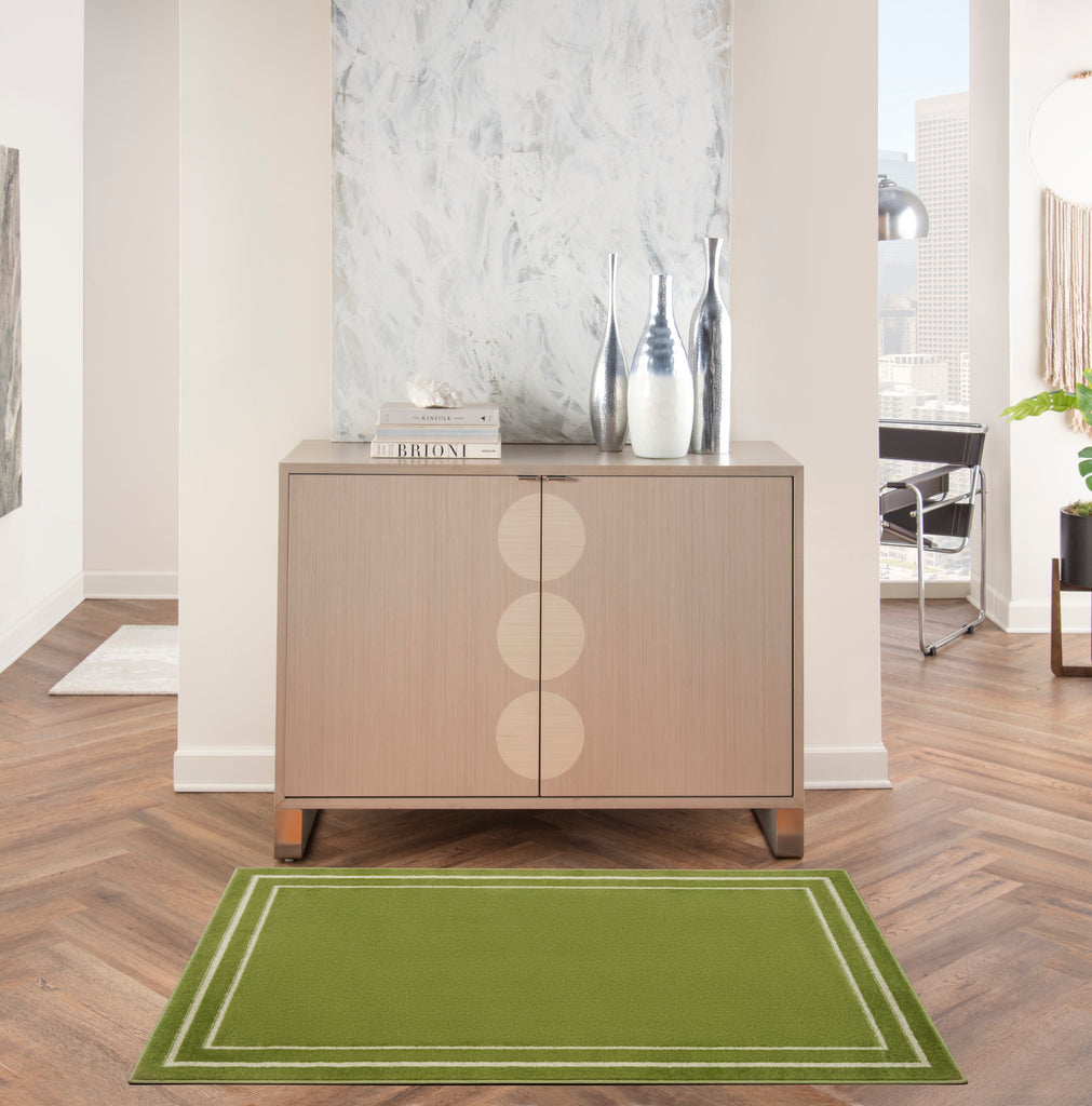 nourison nourison essentials nre02 green ivory rug