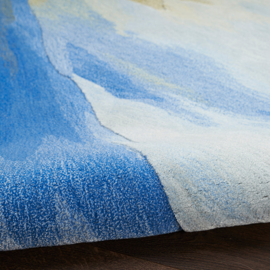 nourison prismatic prs37 blue multicolor rug