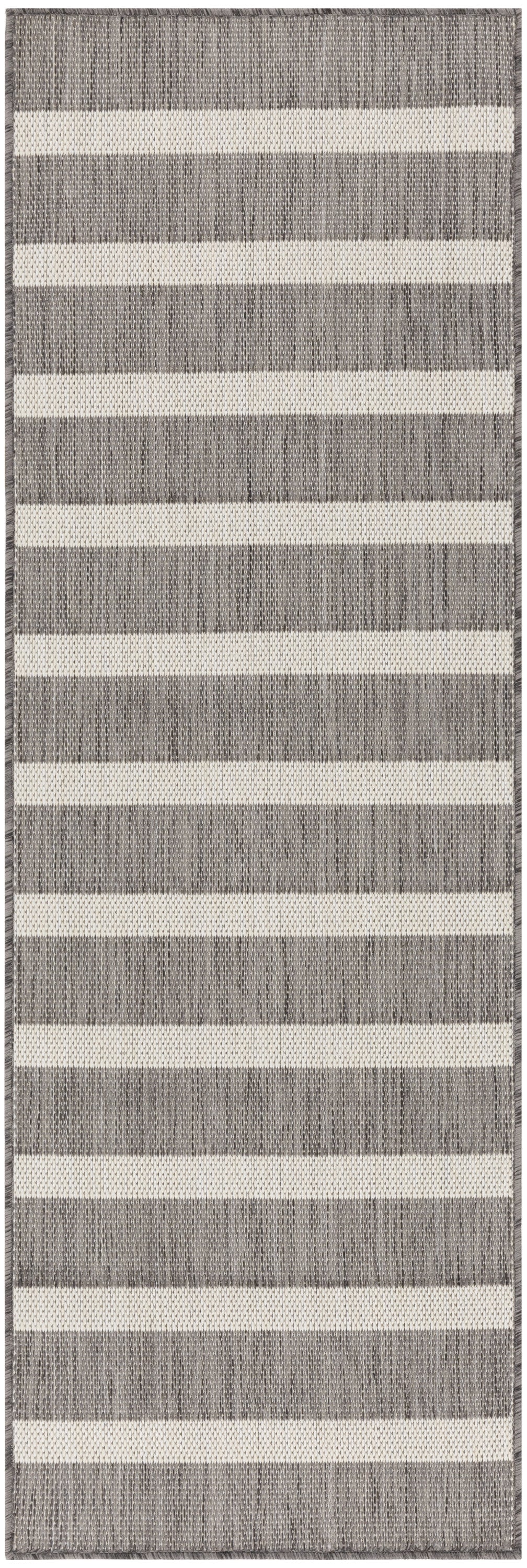 nourison positano pos03 charcoal ivory rug