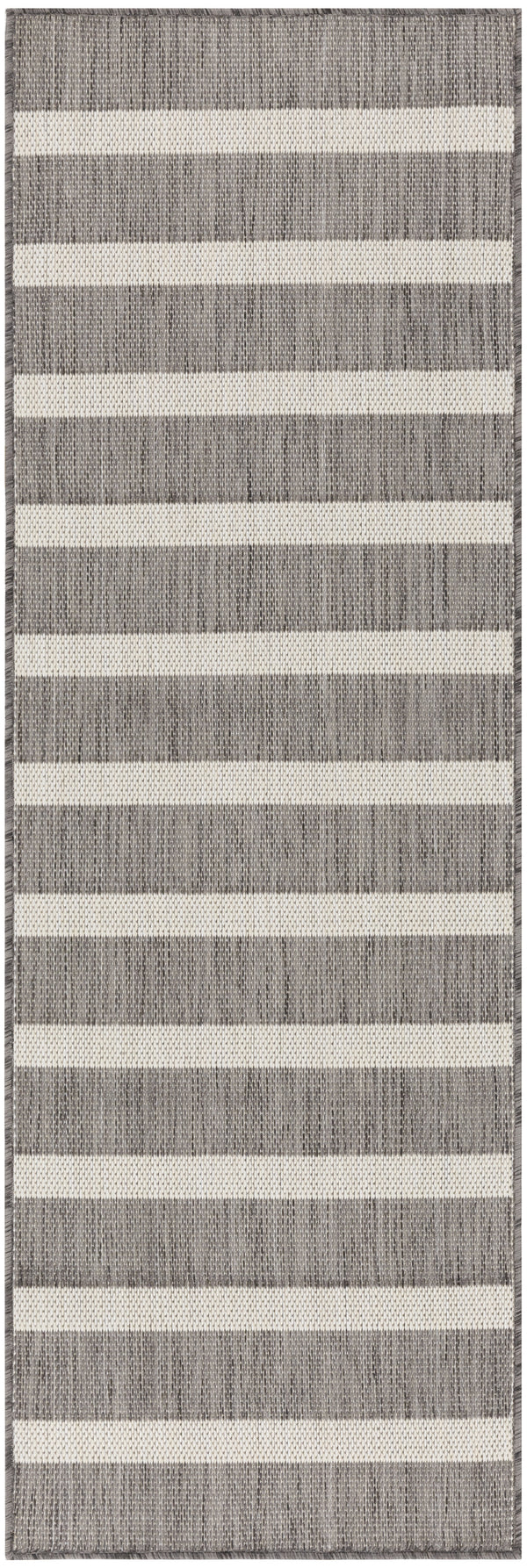 nourison positano pos03 charcoal ivory rug