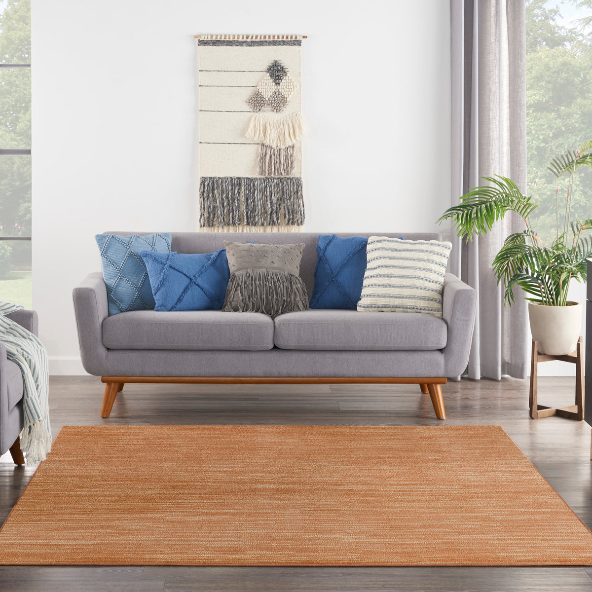 nourison nourison essentials nre01 rust rug