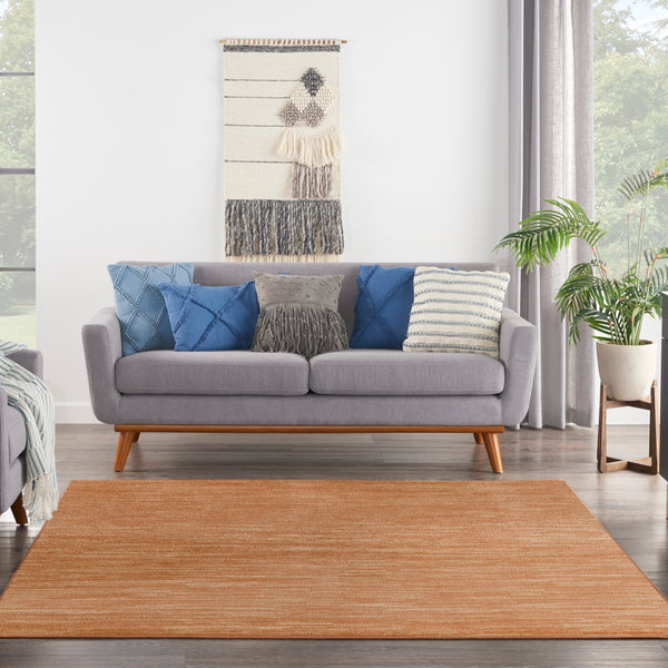 nourison nourison essentials nre01 rust rug