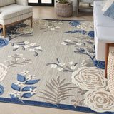 nourison aloha alh32 blue grey rug