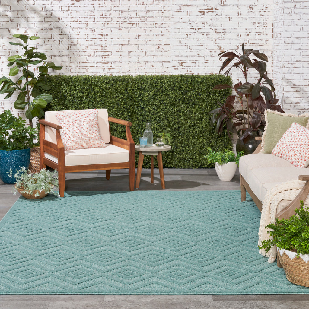 nourison versatile nrv01 aqua teal rug