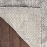 nourison easy care nes01 silver grey rug