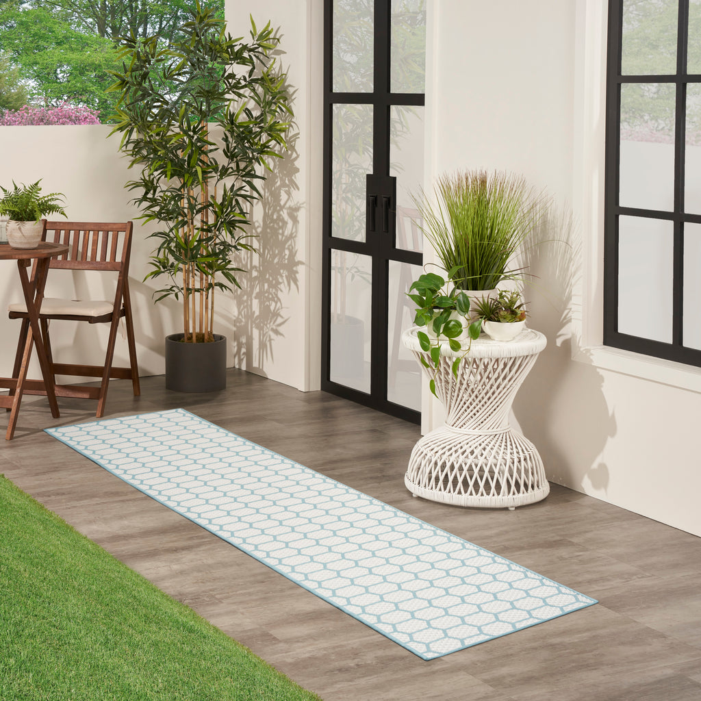 nourison twist reversible tws01 aqua rug