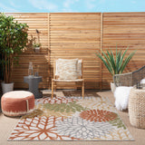 nourison aloha alh05 ivory multicolor rug