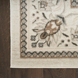 nourison serenity home srh02 ivory mocha rug
