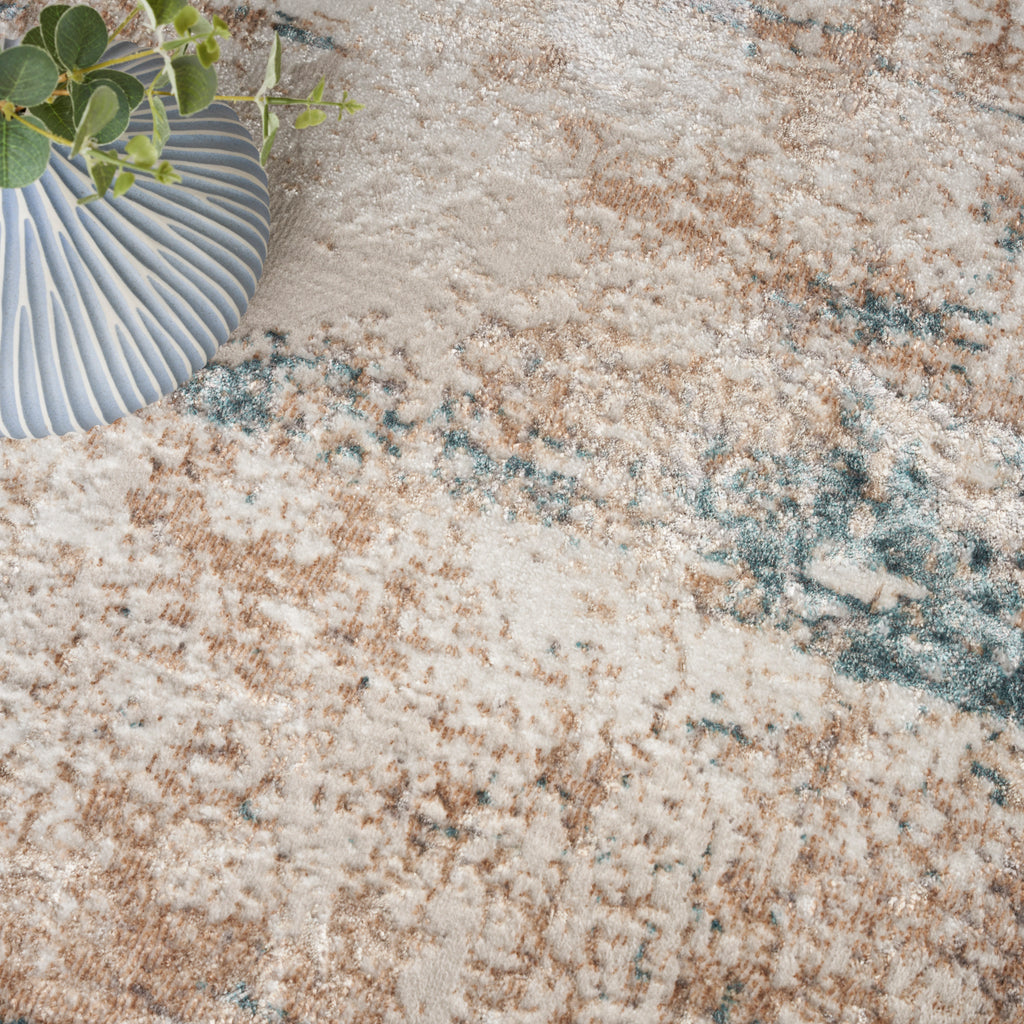 nourison glitz glz06 taupe multi rug