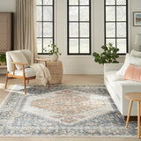 nourison astra machine washable asw11 grey gold rug