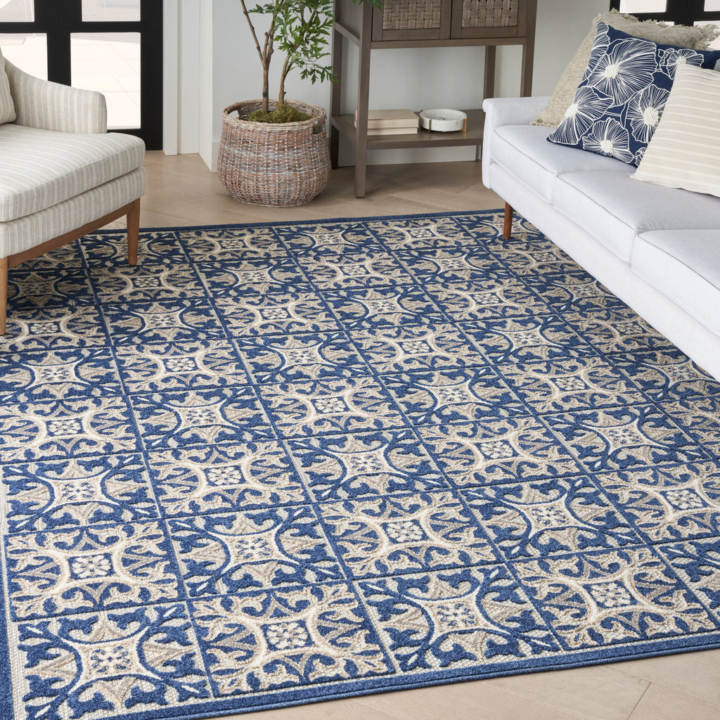 nourison aloha alh34 blue rug