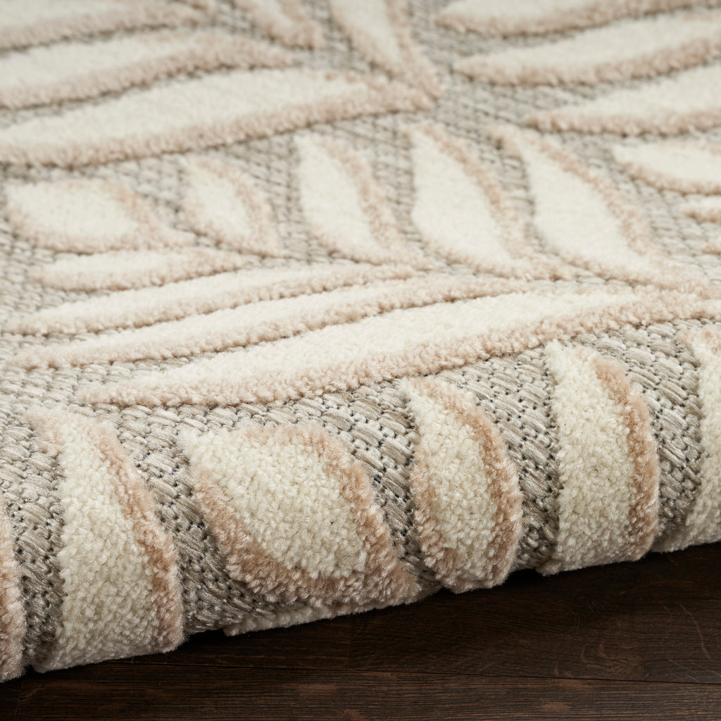 nourison aloha alh35 ivory grey rug