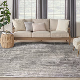nourison sustainable trends sut01 ivory grey rug