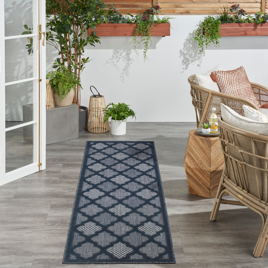nourison easy care nes01 navy blue rug