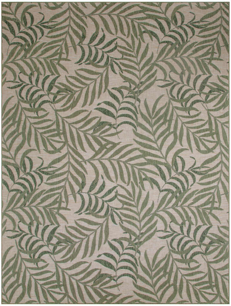 nourison garden oasis goa01 ivory green rug