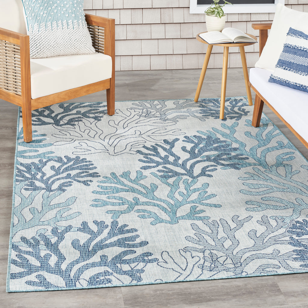 nourison garden oasis goa05 blue rug