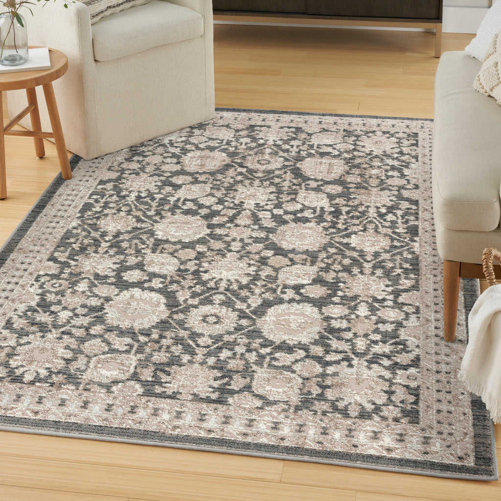 nourison eco cycle ecy02 charcoal rug
