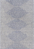 Hauteloom Dumingag DUMI Blue Machine Made Polypropylene Rug