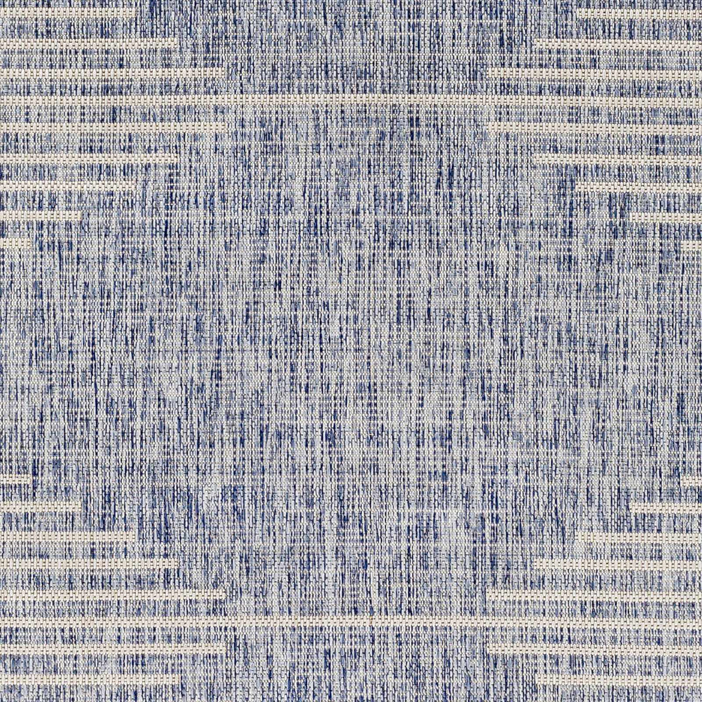 Hauteloom Dumingag DUMI Blue Machine Made Polypropylene Rug