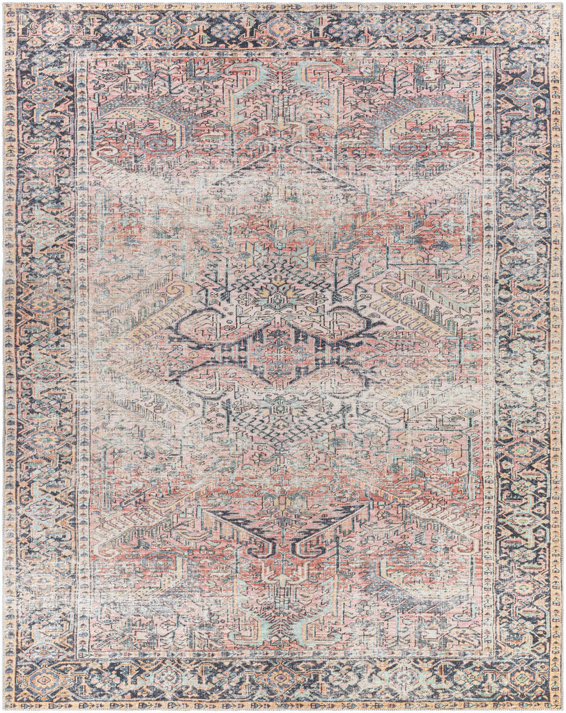 Hauteloom Dunshaughlin DUNSH Blue Machine Made Polyester Rug