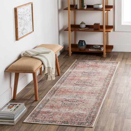 Hauteloom Dunshaughlin DUNSH Blue Machine Made Polyester Rug