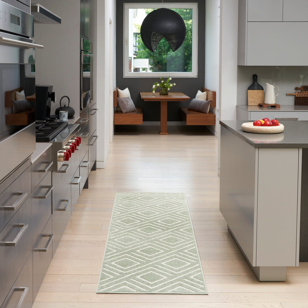 nourison care free caf03 green rug