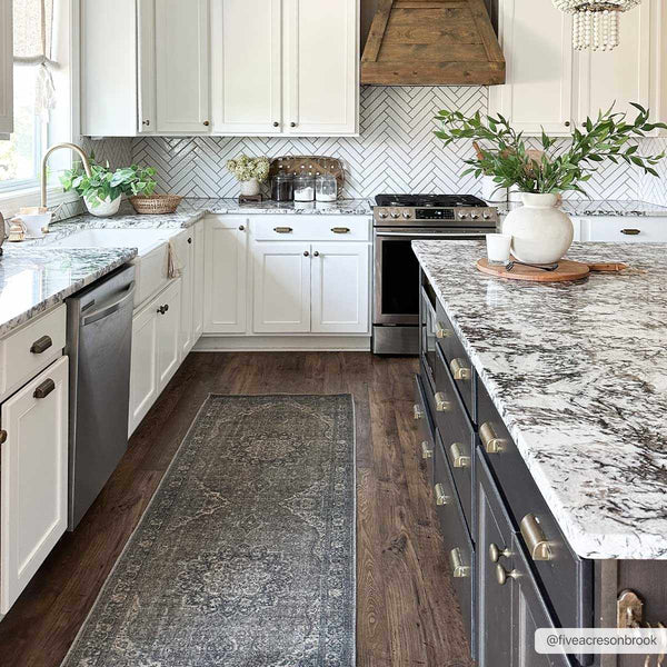 Hauteloom Greenpoint GRNPN Beige Machine Made Chenille-Polyester Rug