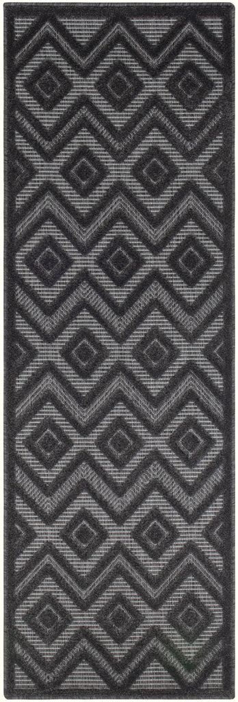 nourison versatile nrv01 charcoal black rug