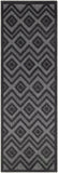 nourison versatile nrv01 charcoal black rug