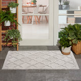 nourison easy care nes01 silver grey rug