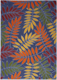 nourison aloha alh18 navy multicolor rug