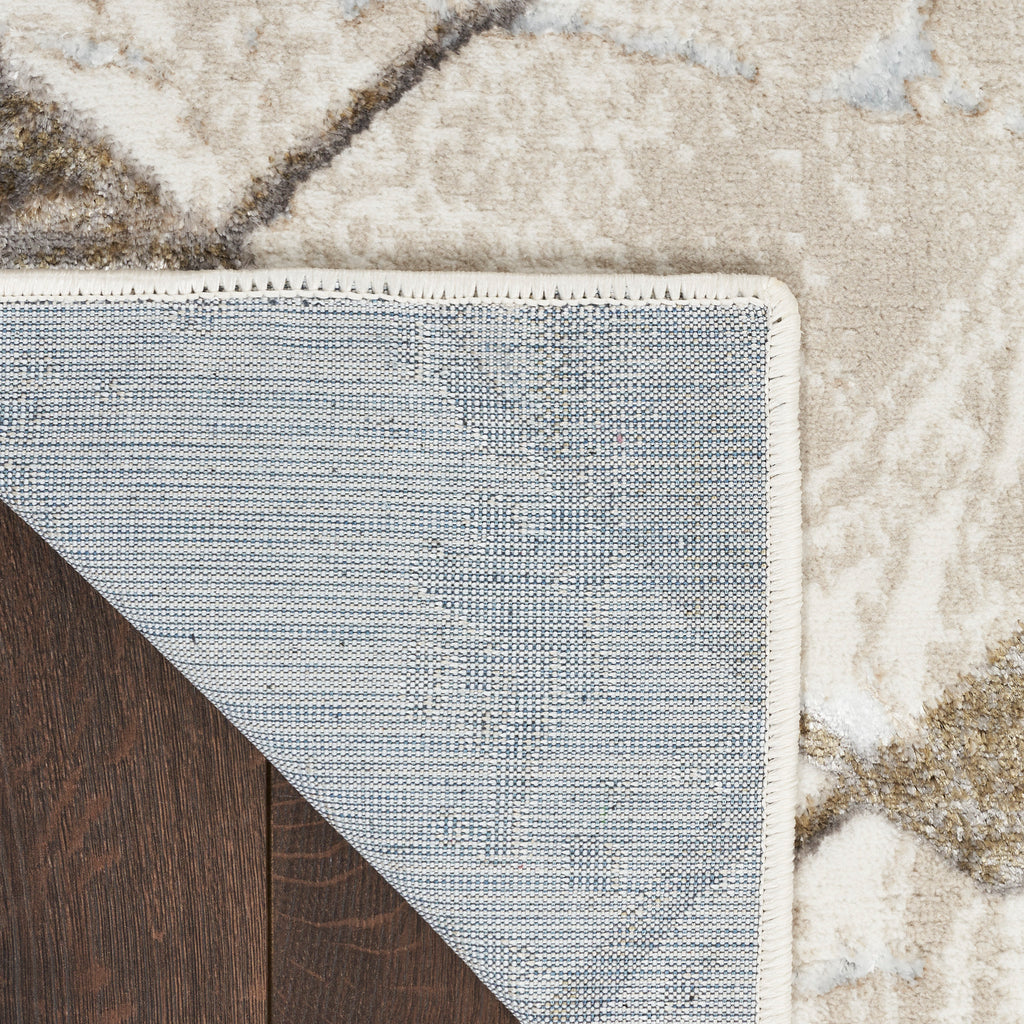 nourison glitz glz02 ivory grey rug
