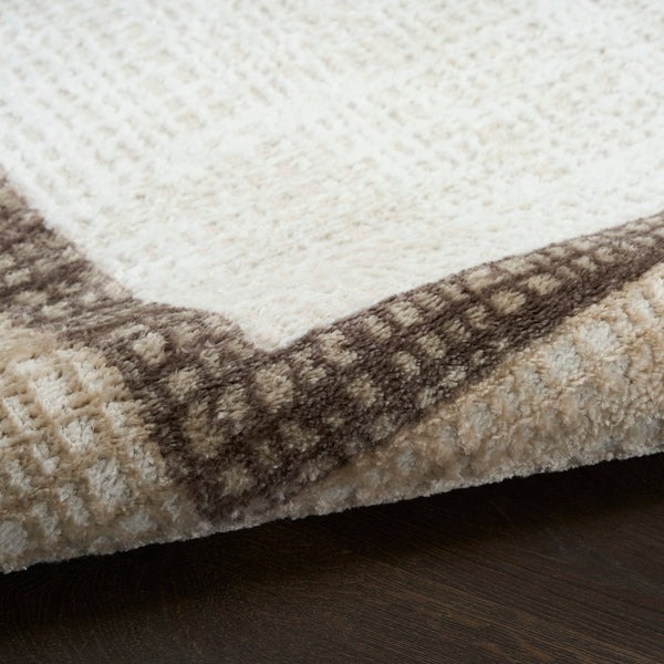 nourison dekor dek06 ivory brown rug