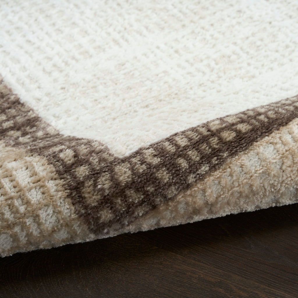nourison dekor dek06 ivory brown rug
