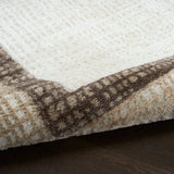 nourison dekor dek06 ivory brown rug
