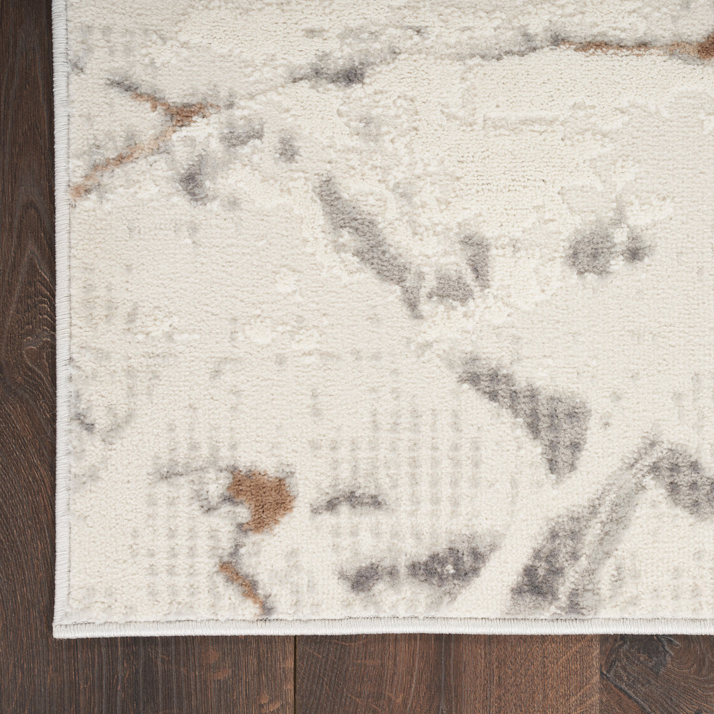 nourison elation etn13 ivory grey rug